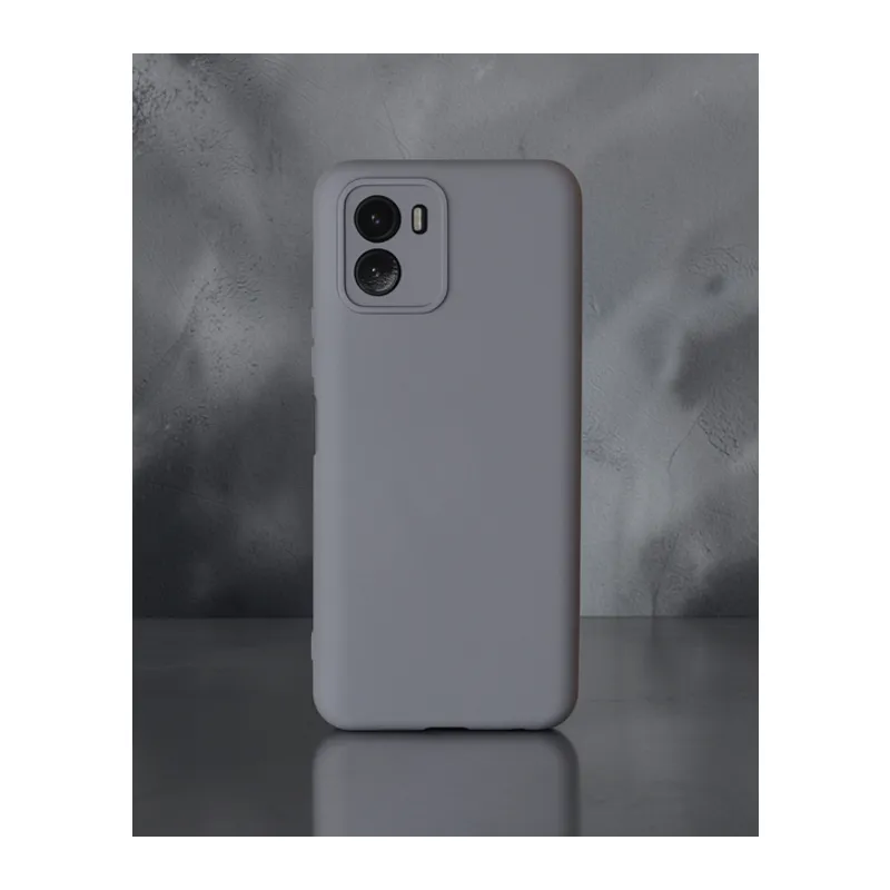 Vivo Y15s Kılıf Nano İçi Kadife Silikon - Gri