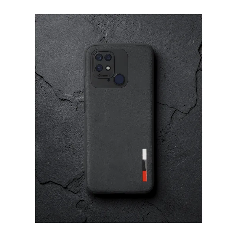 Xiaomi Redmi 10c Kılıf Loop Deri Silikon - Siyah