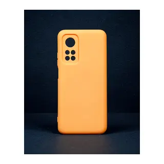 Xiaomi Mi 10t Kılıf Nano İçi Kadife Silikon - Turuncu