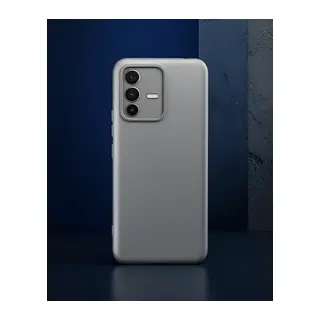 Vivo V23 5g Kılıf Nano İçi Kadife Silikon - Gri