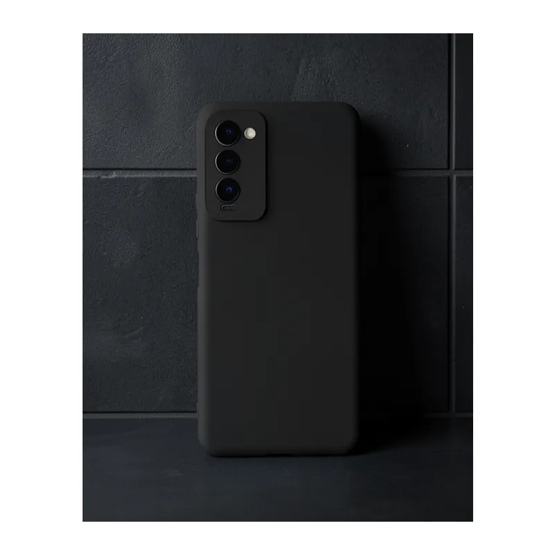 Tecno Camon 18 Kılıf First Silikon - Siyah