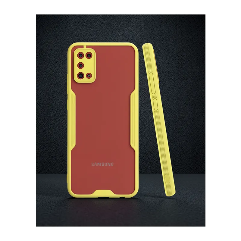Samsung Galaxy A02s Kılıf Platin Silikon - Sarı