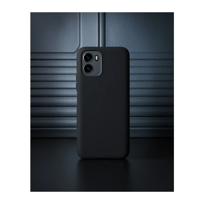 Vivo Y15s Kılıf First Silikon - Siyah