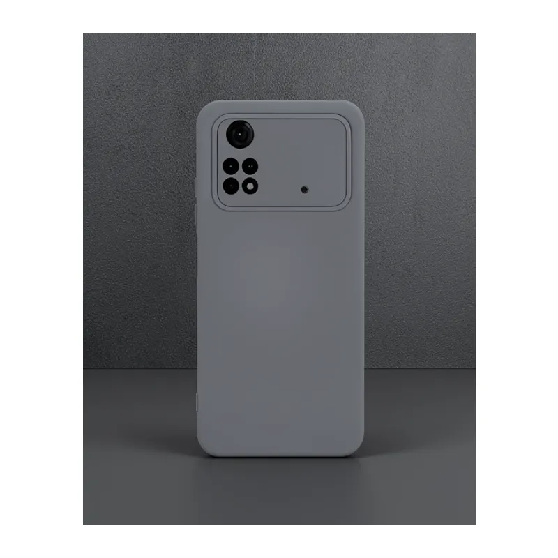 Xiaomi Poco M4 Pro 4g Kılıf Nano İçi Kadife Silikon - Gri