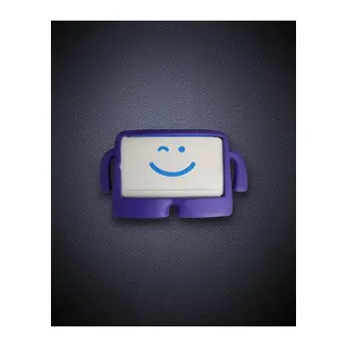 Apple İpad Mini 5 Kılıf Karakter Tablet Silikon - Mor
