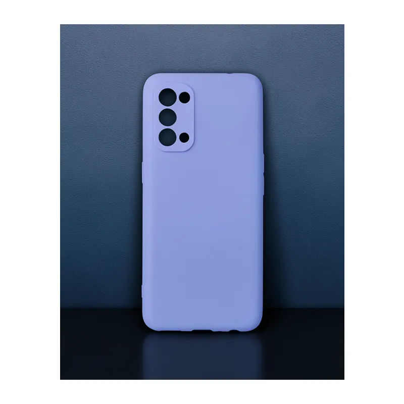 Oppo Reno 5 Kılıf First Silikon - Lila