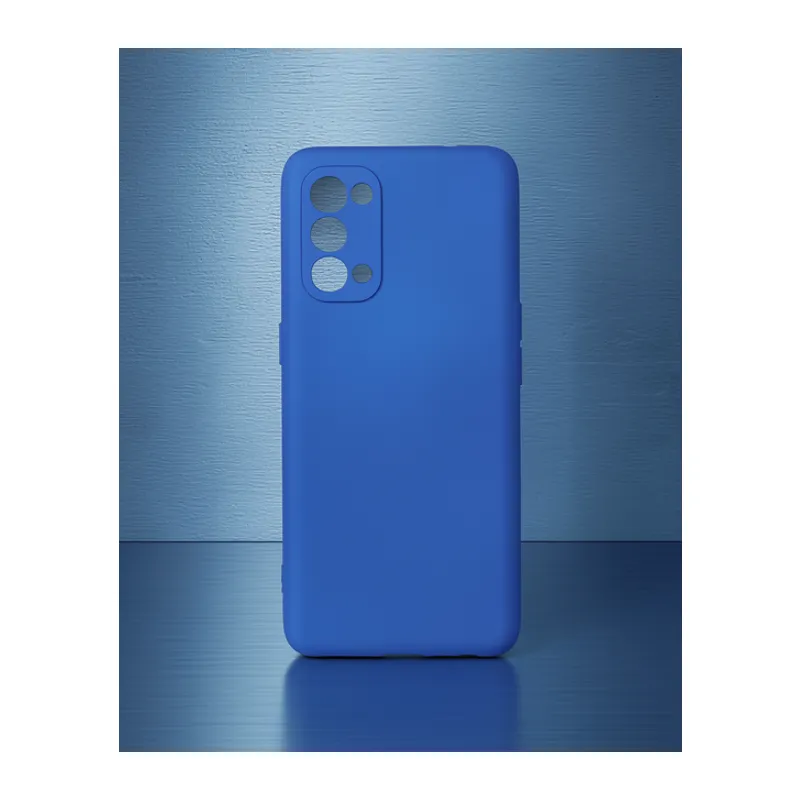 Oppo Reno 5 Kılıf First Silikon - Mavi