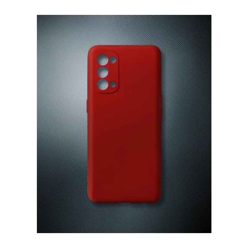 Oppo Reno 5 Kılıf First Silikon - Bordo
