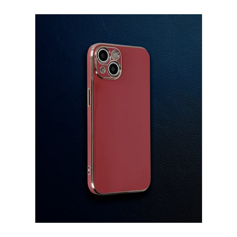 Apple İphone 13 Kılıf Volet Silikon - Kırmızı