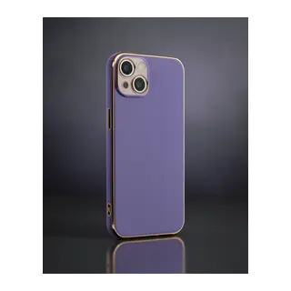 Apple İphone 13 Kılıf Volet Silikon - Mor