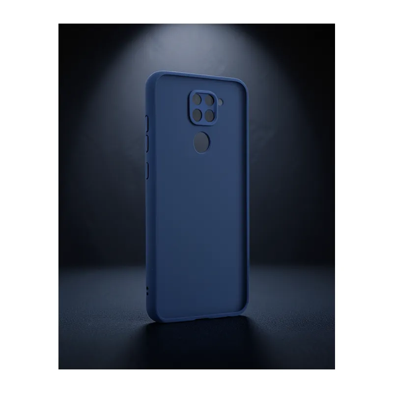 Xiaomi Redmi Note 9 Kılıf Montreal Silikon Kapak - Lacivert