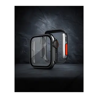 Apple Watch 40mm 49mm Kasa Dönüştürücü ve Ekran Koruyucu - Siyah