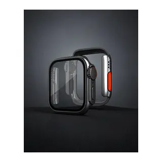 Apple Watch 44mm Watch 49mm Kasa Dönüştürücü Ve Ekran Koruyucu - Siyah