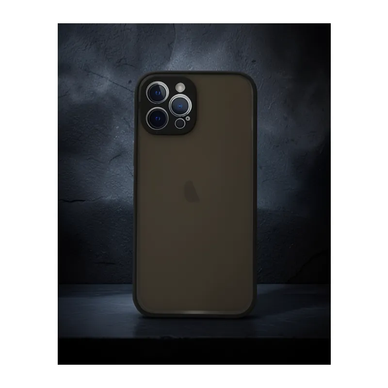 Apple İphone 12 Pro Kılıf Montreal Silikon Kapak - Siyah
