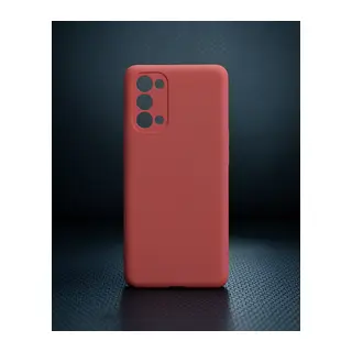 Oppo Reno 5 Pro Kılıf Nano İçi Kadife Silikon - Kiremit