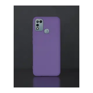 İnfinix Hot 10 Play Kılıf Nano İçi Kadife Silikon - Mor