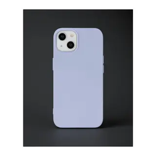 iPhone 14 Kılıf Nano İçi Kadife Silikon - Lila