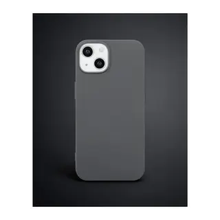 iPhone 14 Kılıf Nano İçi Kadife Silikon - Gri