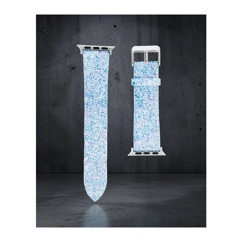 Apple Watch 42mm Ry Taşlı Kordon - Turkuaz