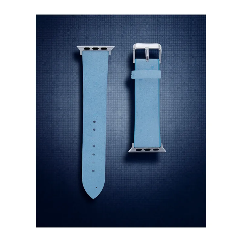 Apple Watch 42mm Ry Taşlı Kordon - Mavi