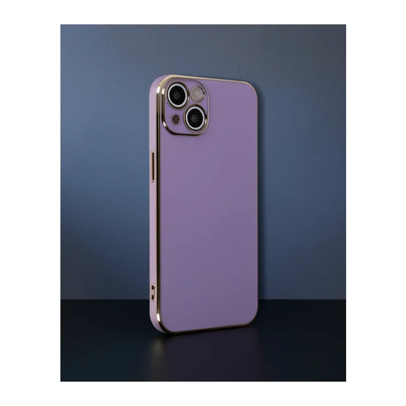 Apple İphone 14 Kılıf Volet Silikon - Mor
