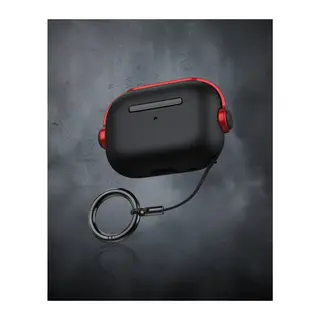 Apple AirPods 3 (3. Nesil) - Cool Kılıf - Siyah-Kırmızı