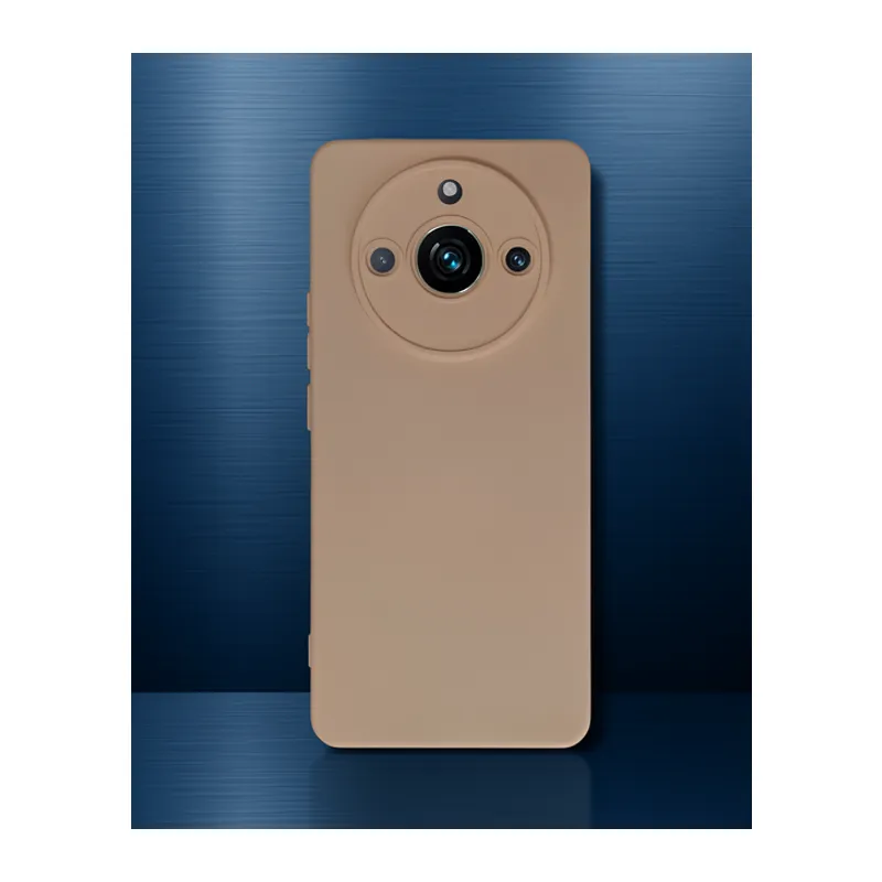 Realme 11 Pro Kılıf Nano İçi Kadife Silikon - Pudra