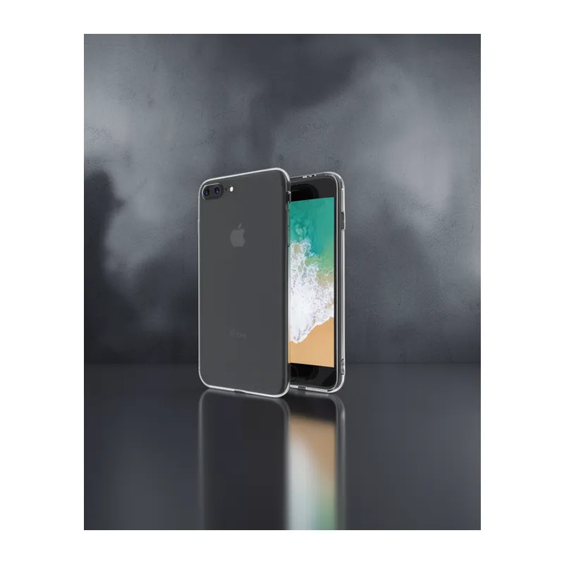 Apple İphone 8 Plus Kılıf Deluxe 2mm Şeffaf Silikon
