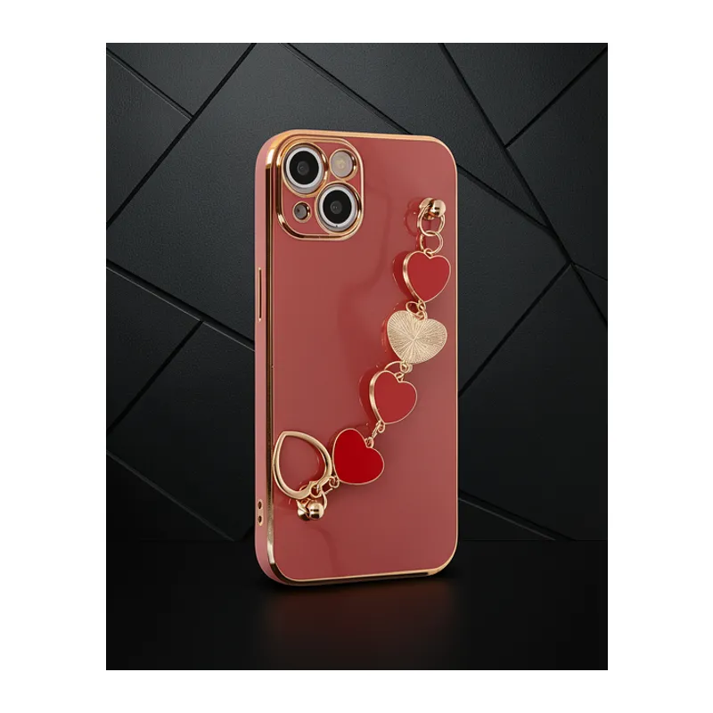 Apple İphone 14 Kılıf Esila Silikon - Kırmızı