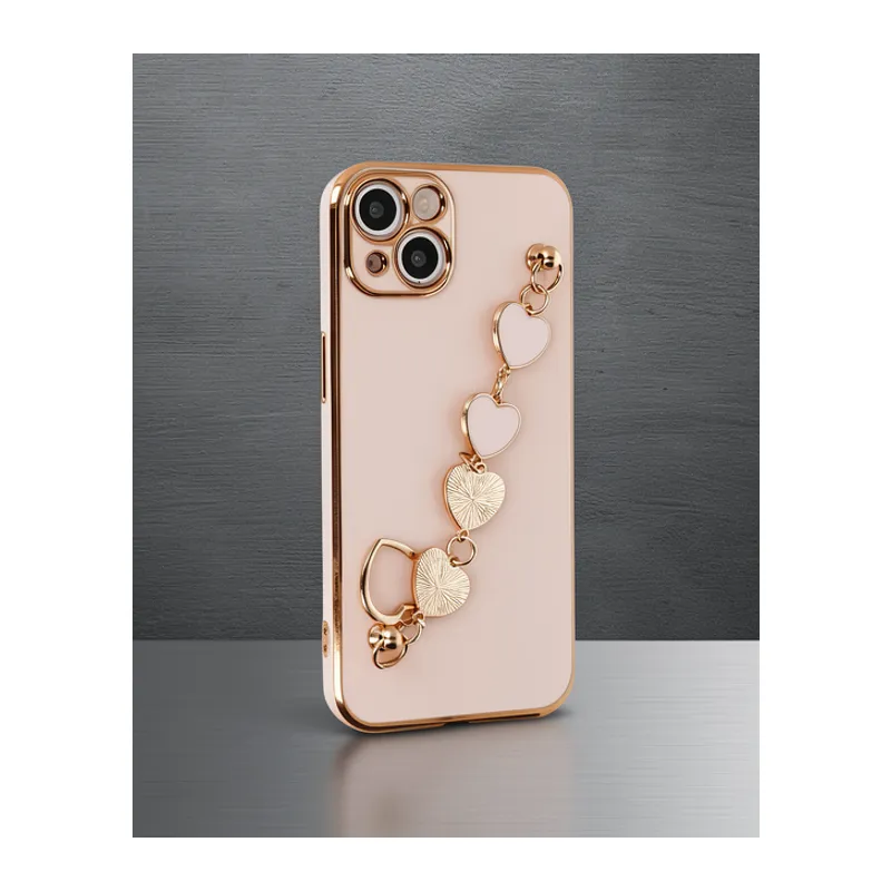 Apple İphone 14 Kılıf Esila Silikon - Pudra