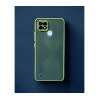Realme C21 Kılıf Montreal Silikon Kapak - Açık Yeşil
