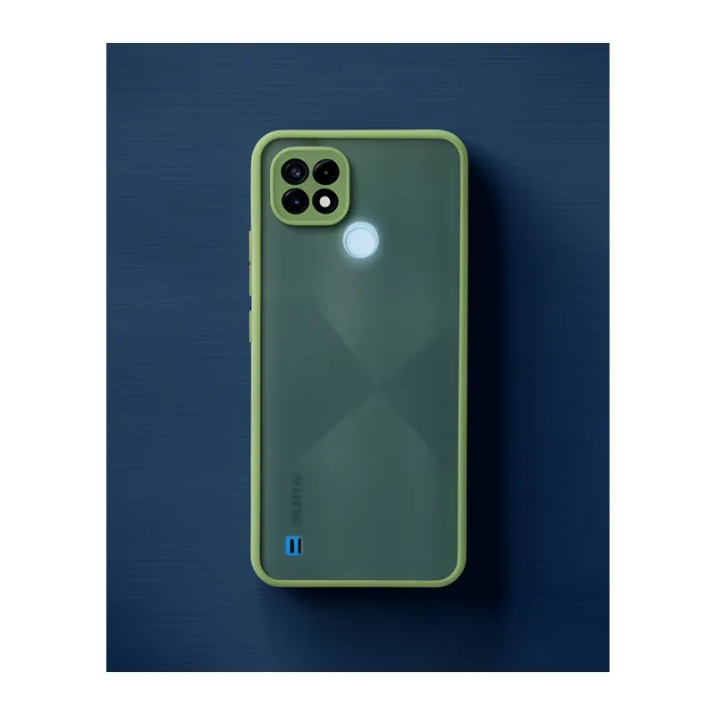Realme C21 Kılıf Montreal Silikon Kapak - Açık Yeşil