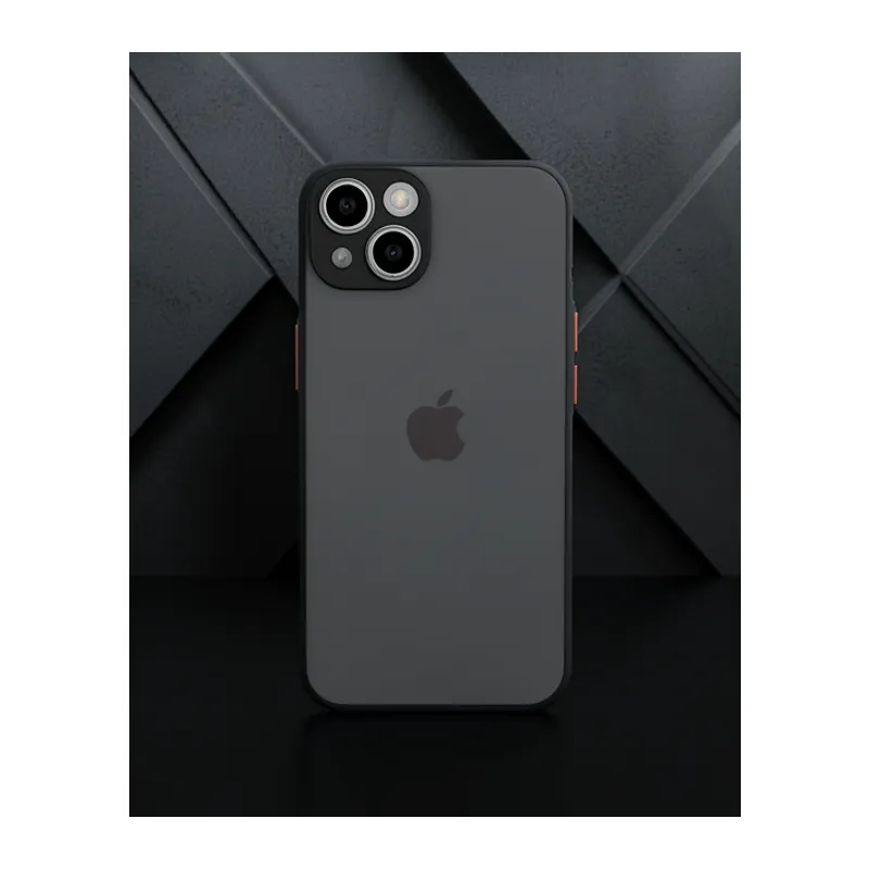 Apple İphone 15 Kılıf Montreal Silikon Kapak - Siyah
