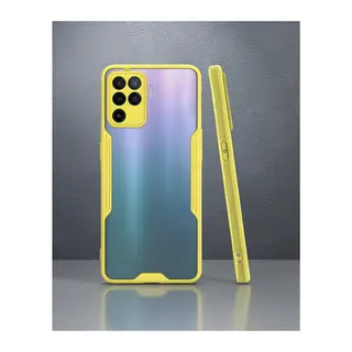Oppo Reno 5 Lite Kılıf Platin Silikon - Sarı