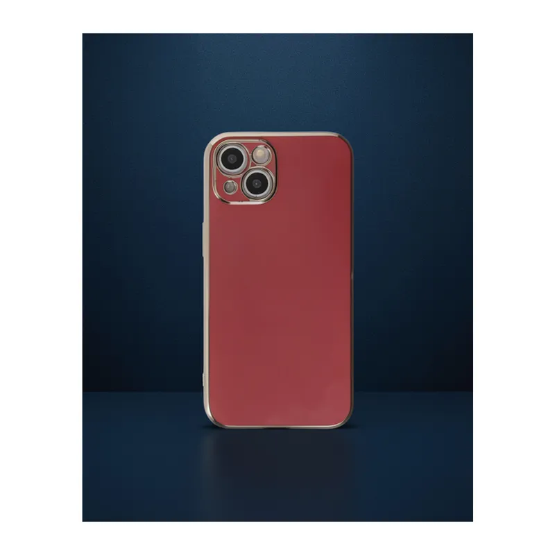 Apple İphone 15 Kılıf Volet Silikon - Kırmızı