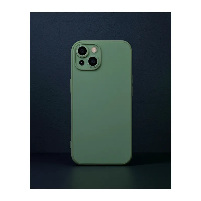 iPhone 15 Kılıf Volet Silikon - Açık Yeşil