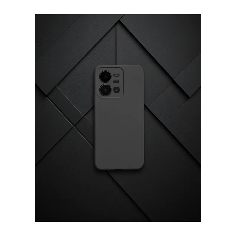 Vivo Y35 Kılıf Nano İçi Kadife Silikon - Siyah