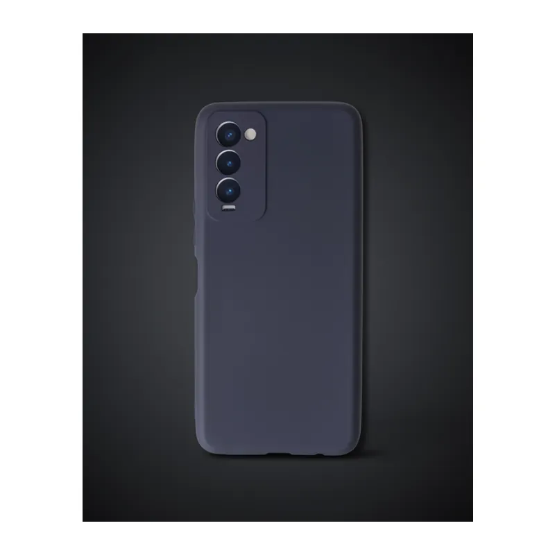 Tecno Camon 18 Kılıf First Silikon - Lacivert