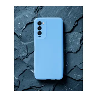 Tecno Camon 18 Kılıf First Silikon - Mavi