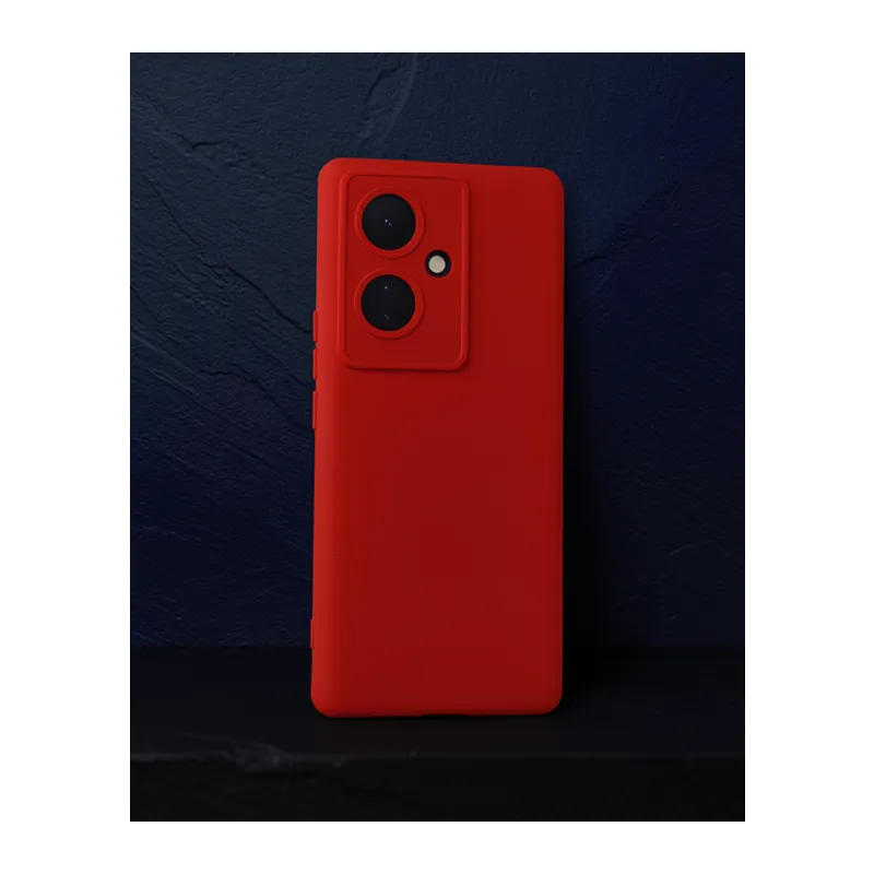Vivo V29 Lite Kılıf Nano İçi Kadife Silikon - Kırmızı