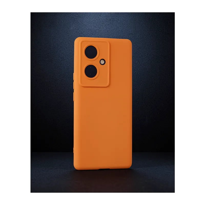 Vivo V29 Lite Kılıf Nano İçi Kadife Silikon - Turuncu