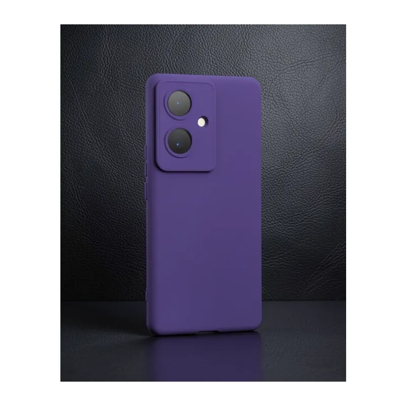 Vivo V29 Lite Kılıf Nano İçi Kadife Silikon - Mor