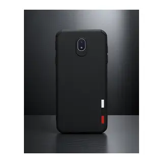 Samsung Galaxy J7 Pro / J730 Kılıf Loop Deri Silikon - Siyah