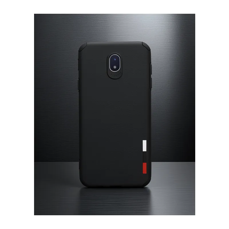 Samsung Galaxy J7 Pro / J730 Kılıf Loop Deri Silikon - Siyah