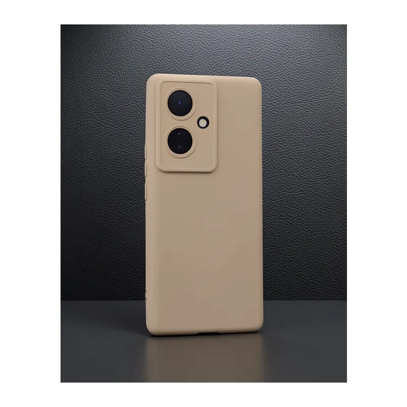 Vivo V29 Lite Kılıf Nano İçi Kadife Silikon - Pudra