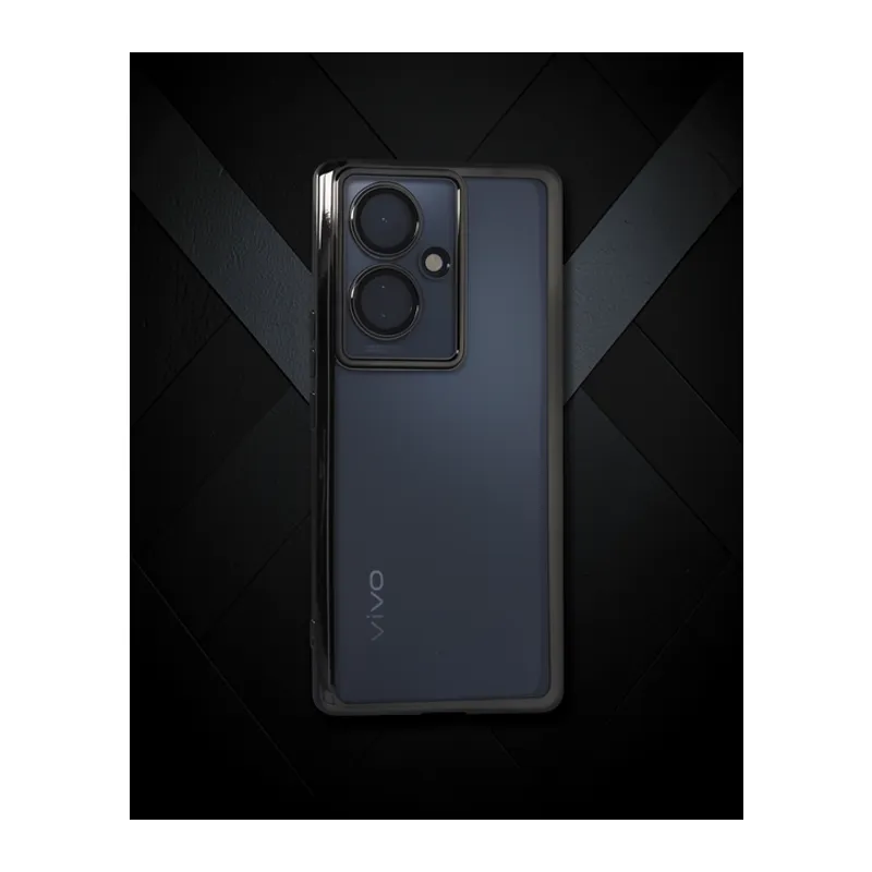 Vivo V29 Lite Kılıf Razer Lensli Silikon - Siyah