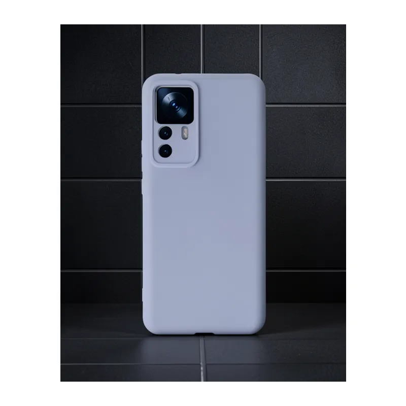 Xiaomi Mi 12t Pro Kılıf Nano İçi Kadife Silikon - Lila