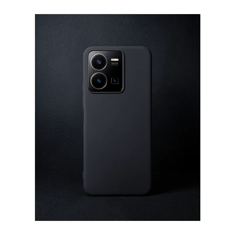 Vivo Y35 Kılıf First Silikon - Siyah