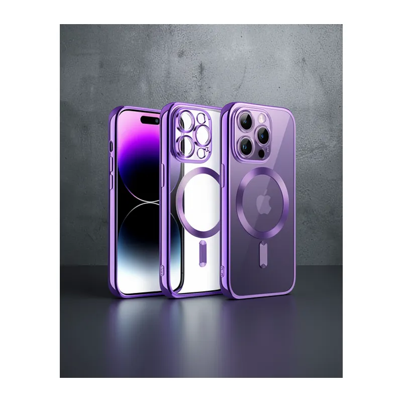 Apple İphone 12 Pro Kılıf Kross Magneticsafe Kapak - Mor