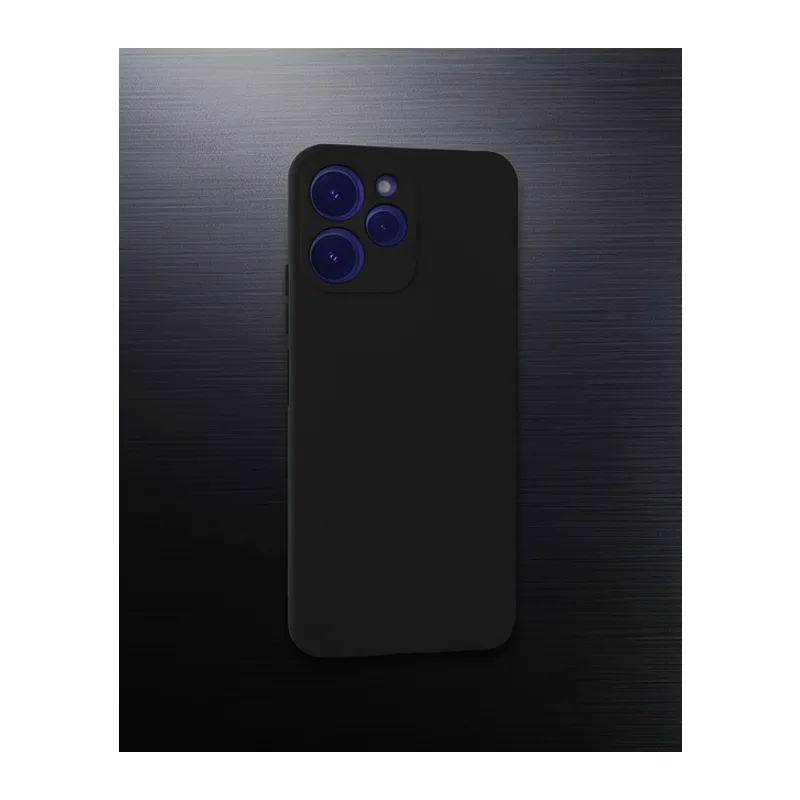Xiaomi Redmi 12 Kılıf Nano İçi Kadife Silikon - Siyah